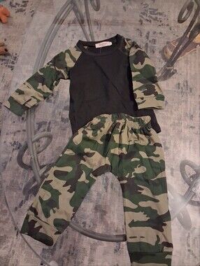 Boys Camoflauge Pant Set